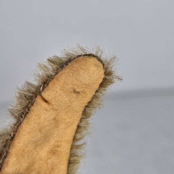 Vintage Steiff Mohair Dachshund Puppy Bazi Dog Lying Down Blue Ribbon Plush - Picture 10 of 10